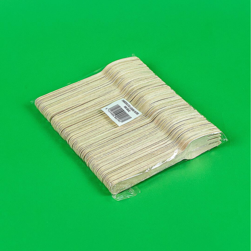 Set 100 Furculite din Lemn