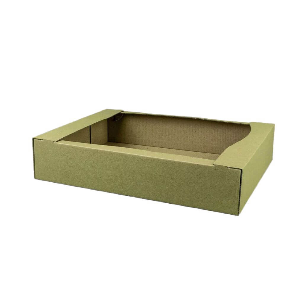 Set 100 Cutii pentru Patiserie, 270x220x40 mm, Carton Natur