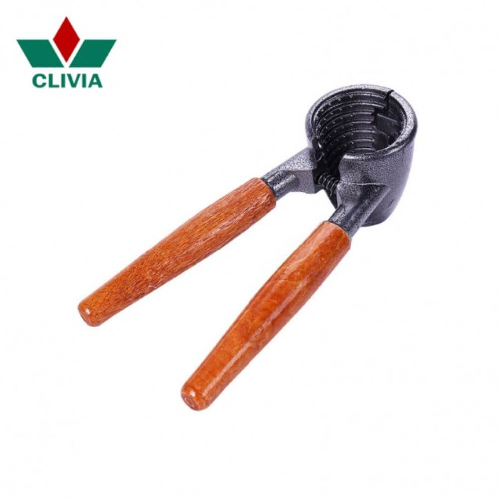 Spargator de Nuci CLIVIA, Lemn/Metal, Maro, Spargatoare de Nuci, Spargator pentru Nuci cu Maner de Lemn, Spargator de Nuci de Metal, Spargatoare Metalice pentru Nuci, Spargator Manual pentru Nuci