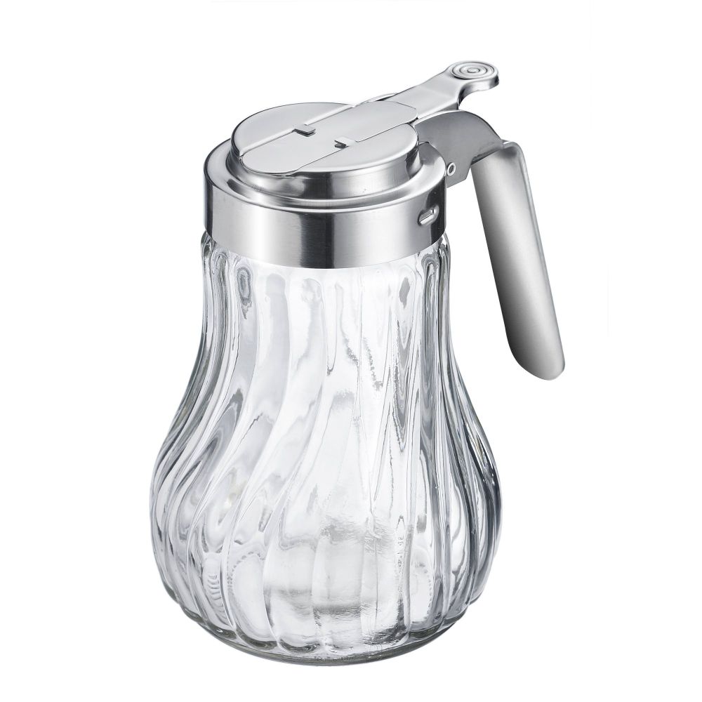 Dozator din Sticla pentru Miere, Dozator din Sticla, Dozator pentru Miere, Dozator de Lapte, Dozator de Zahar, Dispenser pentru Miere, Recipient pentru Miere