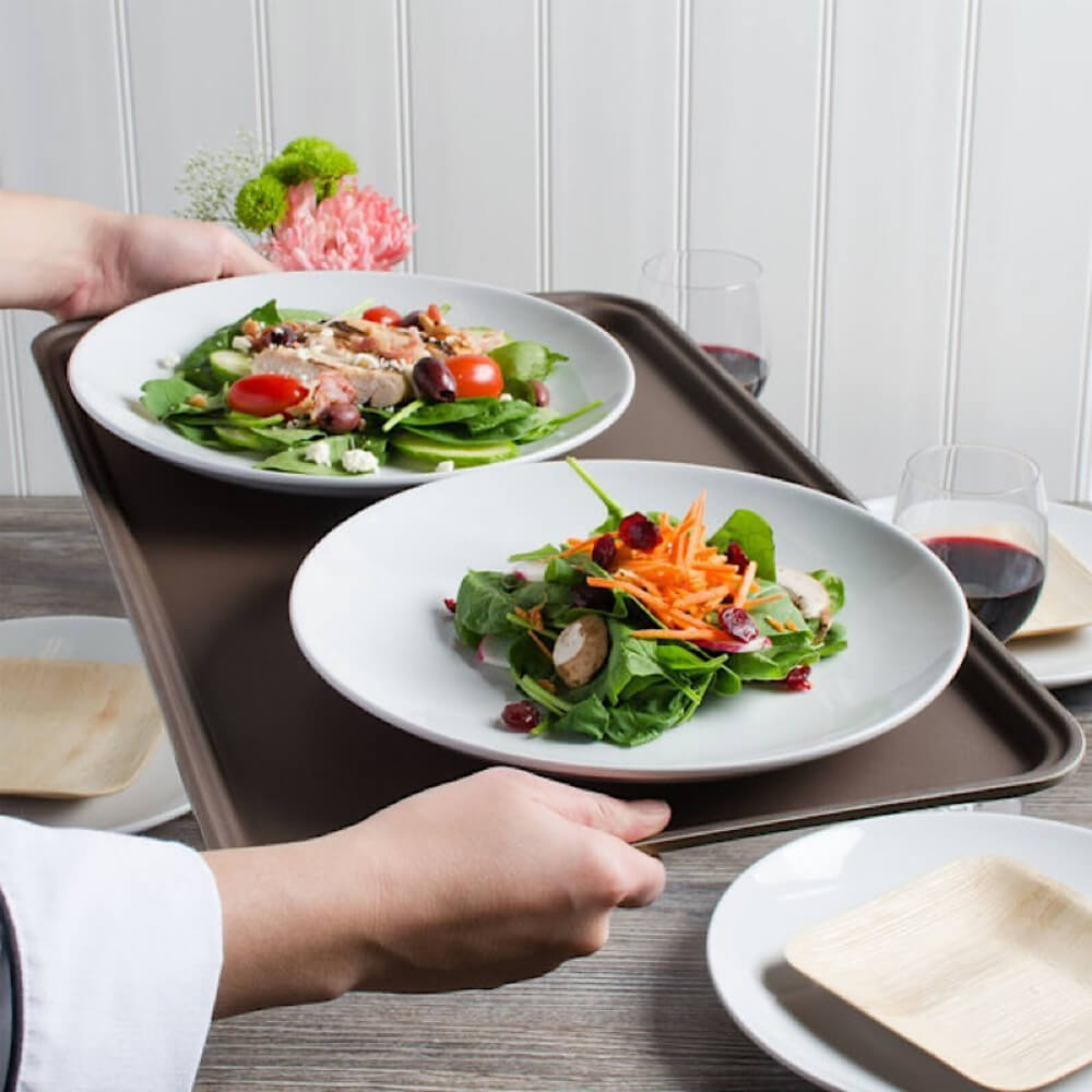 Tava Plastic Donald, 47.5x33 cm, Maro, Tavi de Plastic pentru Servire, Suport Plastic Vase, Tava Plastic pentru Autoservire, Tava pentru Autoservire, Tavi Plastic pentru Restaurante, Tavi Plastic pentru Transport Alimente