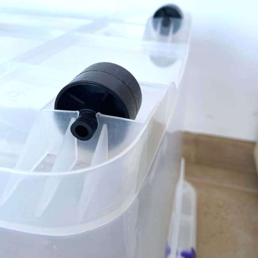 Cutie Depozitare din Plastic cu Roti, 75 L