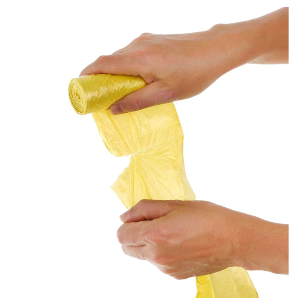 Saci Menajeri DAFIN, 60 L, 20 Buc/Rola, Galbeni, 60x80cm, Rola Saci Menajeri, Role Saci Menaj, Saci Menajeri in Rola, Rola Saci de Gunoi, Saci Menaj, Saci de Gunoi, Saci Menajeri 60L