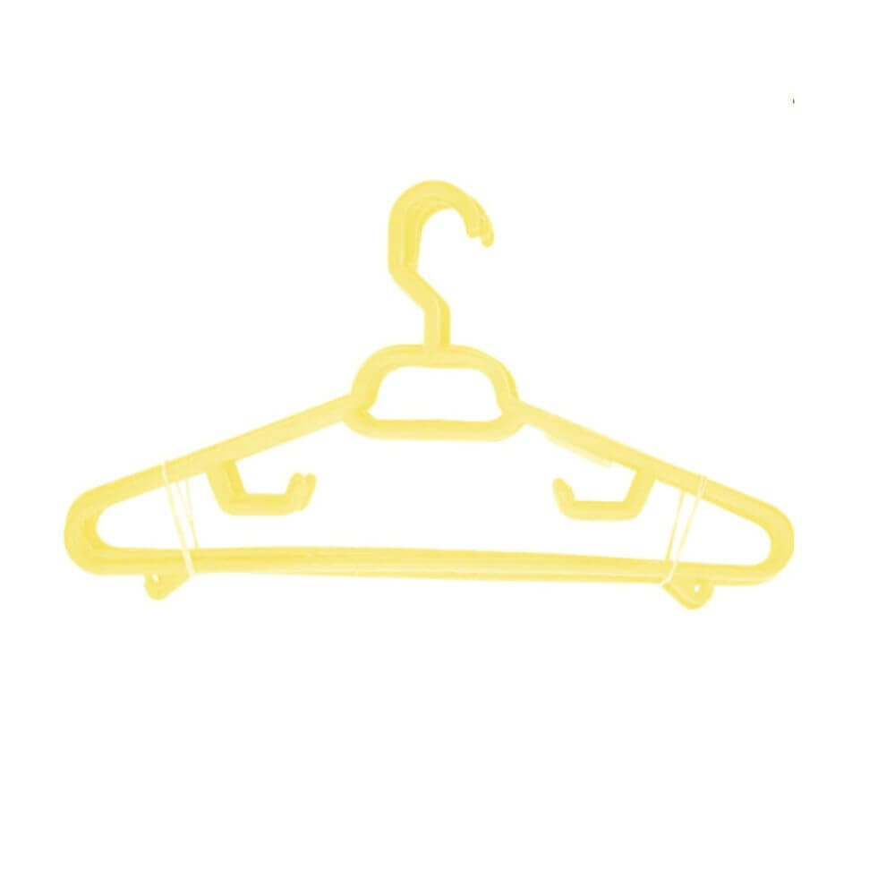 Set 6 Umerase Sterk Lux, Plastic Galben, Umeras din Plastic, Umerase pentru Haine, Umeras din Plastic pentru Haine, Umerase de Plastic, Set Umerase Plastic STERK