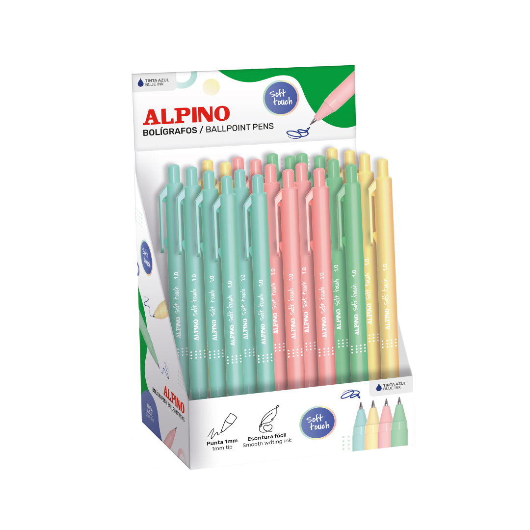 Pixuri Asortate Pastel 24 Buc/set, Alpino Soft Touch Pixuri Asortate Pastel 24 Buc/set, Alpino Soft Touch