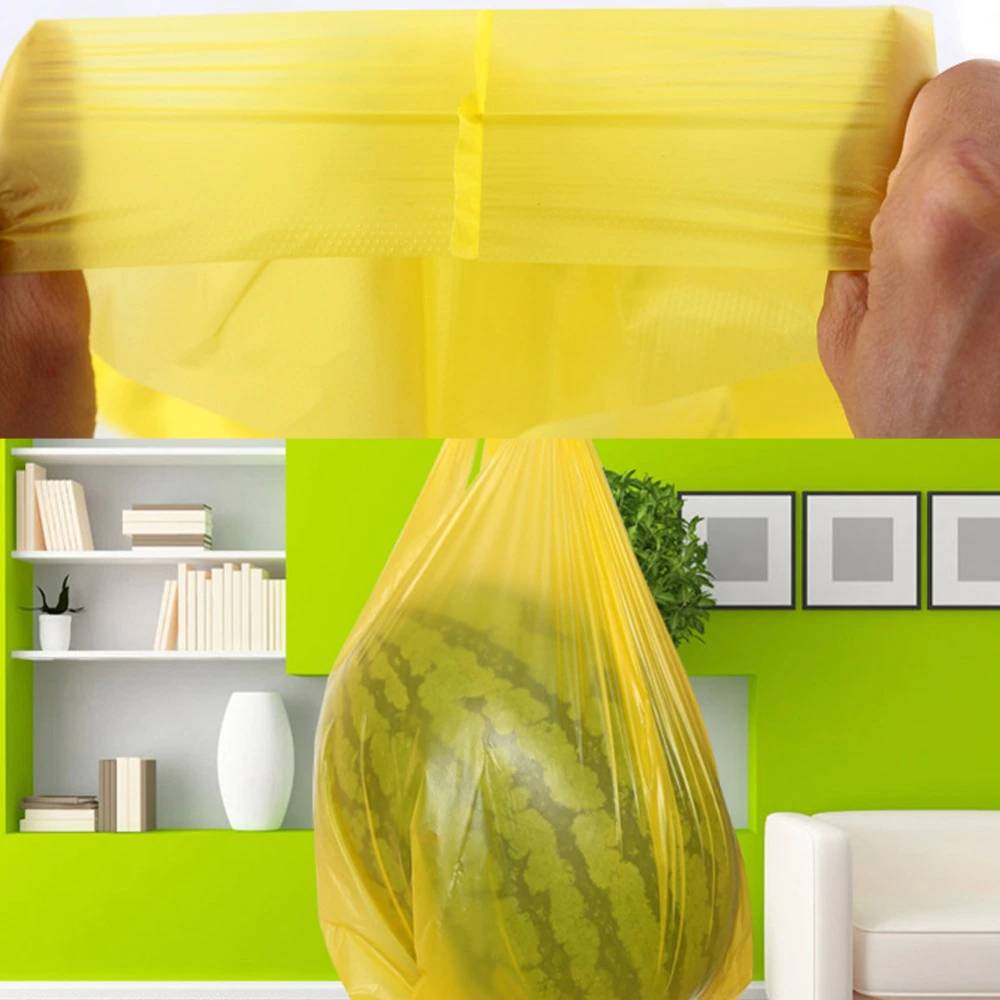 Rola 10 Saci Menajeri pentru Colectare Selectiva Brilli, 60 l, Galbeni, Saci de Menaj, Rola Saci Menajeri, Saci Menajeri 60 l, Saci Menajeri in Rola, Saci Menaj cu Manere, Saci Menajeri Parfumati, Saci pentru Menaj, Saci Gunoi