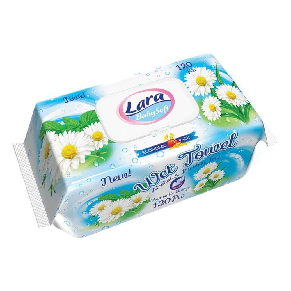Set 120 Servetele Umede Lara, cu Musetel, Fara Alcool si Parabeni, Servetele Umede cu Musetel, Servetele Umede Musetel, Servetele Umede Fara Alcool, Servetele Umede Fara Parabeni, Servetele Umede Delicate