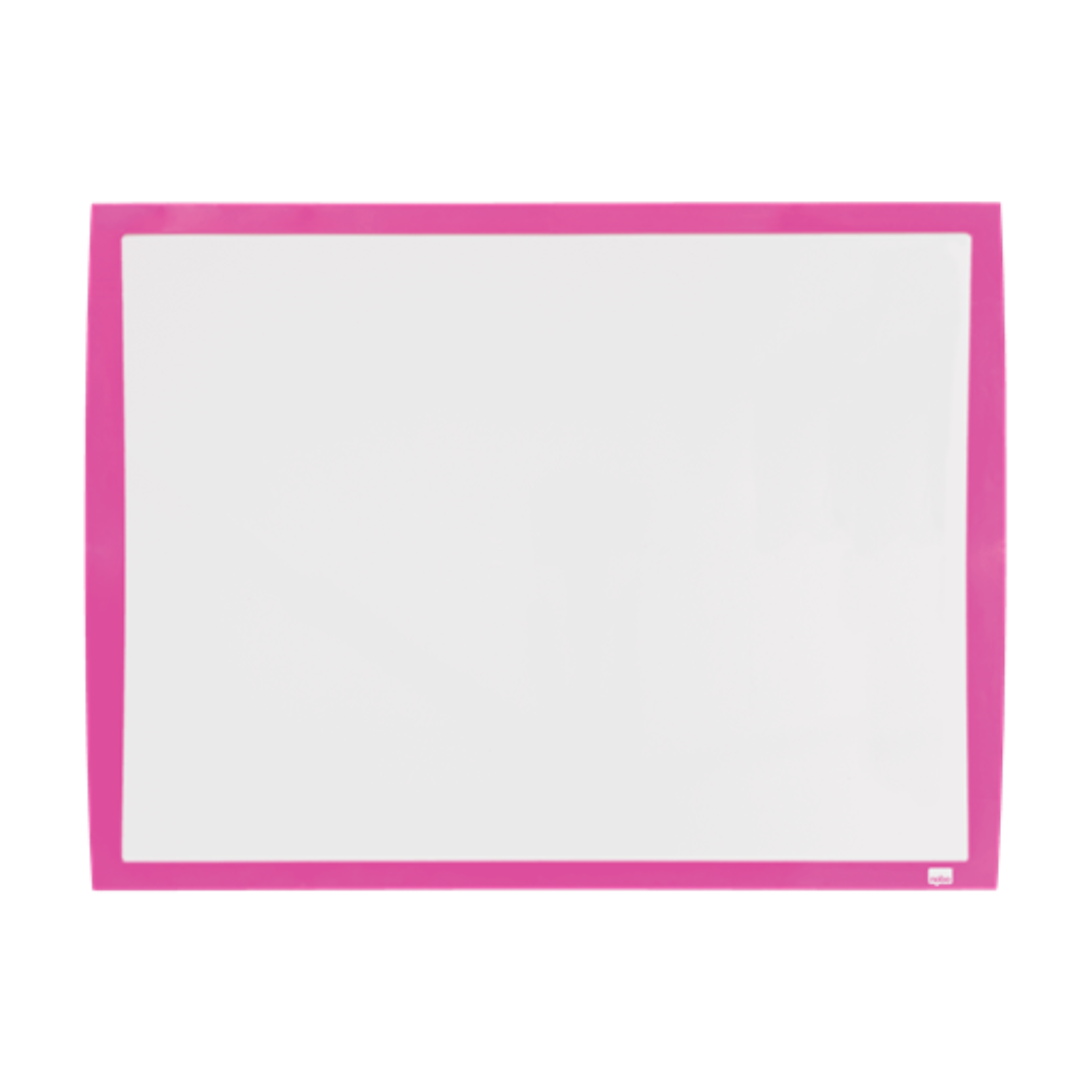 Tabla Nobo Joy, Plastic, 43x58.5 Cm, Magnetica, Include Marker, Burete Si Magneti, Alb, Rama Roz