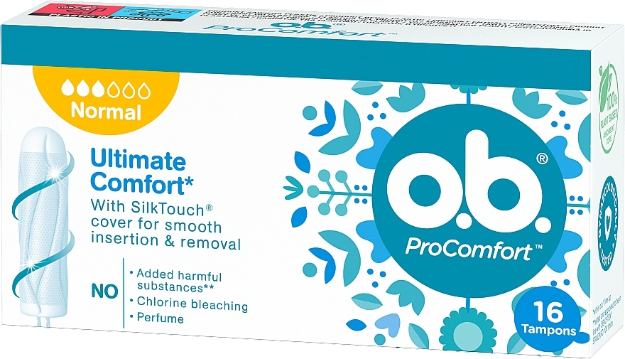 O.b. Pro Comfort Normal, Tampoane, 32 Tampoane/cutie