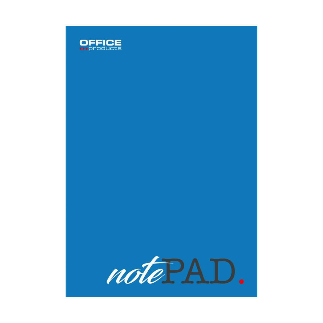 Blocnotes A4, 100 File - 60gsm, Lipit Pe Latura Mica, Coperta Albastra, Office Products - Matematica