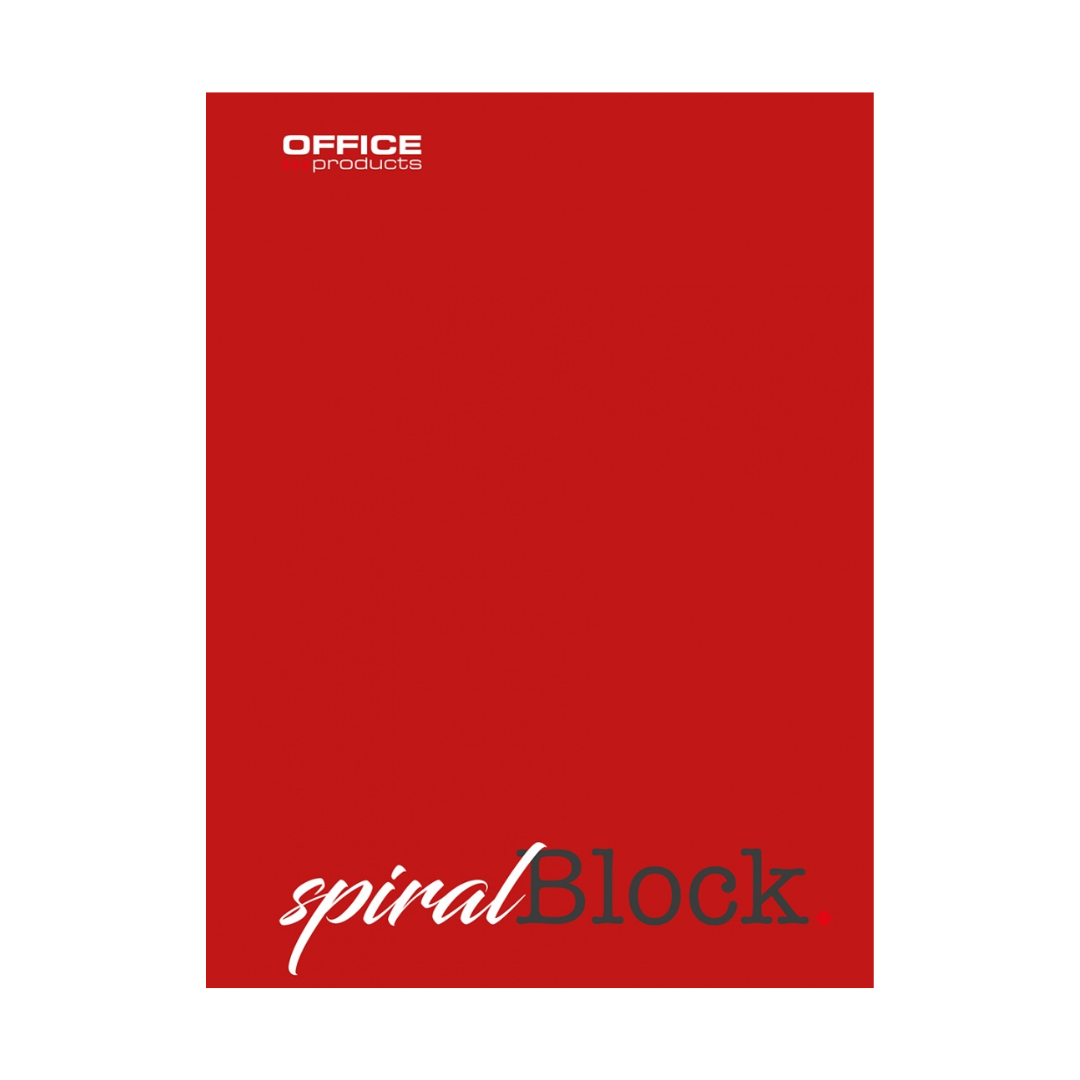 Caiet Cu Spirala, A4, 80 File - 70g/mp, Coperti Carton, Rosie, Office Products - Dictando