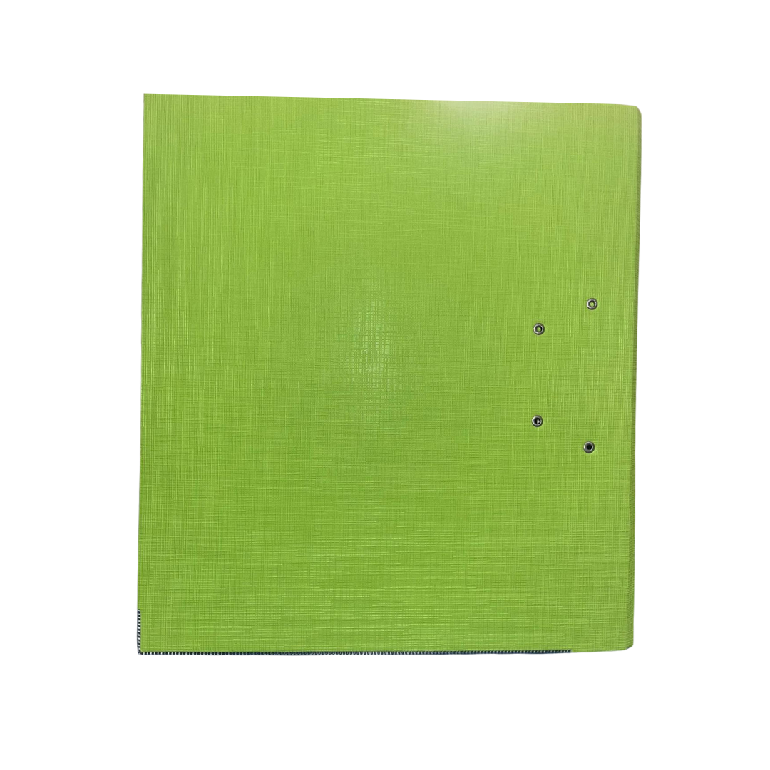 Biblioraft A4, Plastifiat Pp/paper, Margine Metalica, 75 Mm, Optima Classic - Verde Deschis