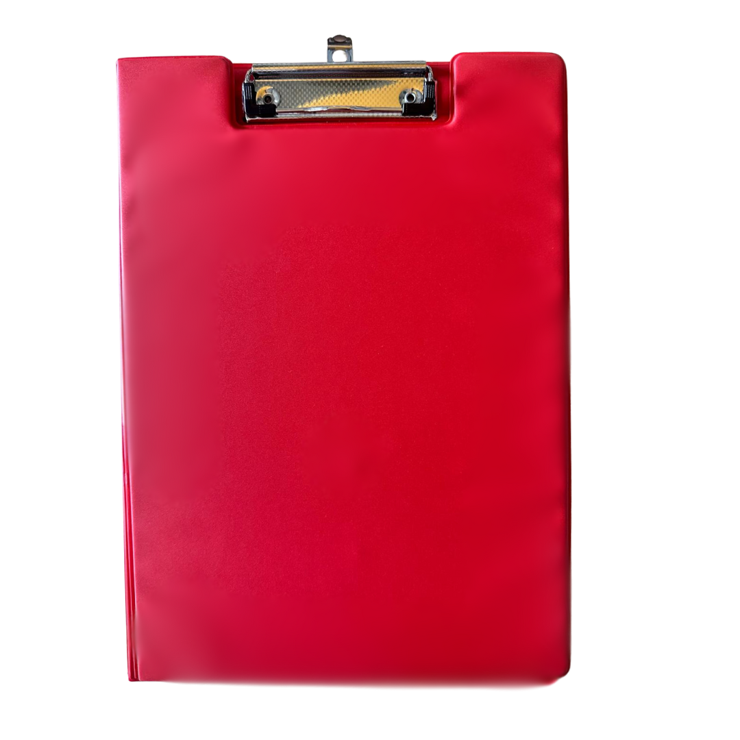 Clipboard Dublu A4, Plastifiat Pp, Optima - Rosu