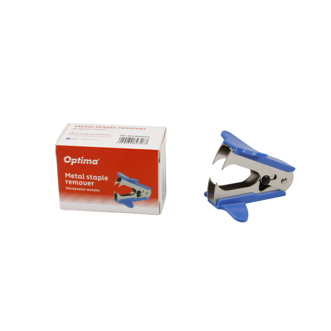 Decapsator Metalic, Cu Mecanism De Blocare, Optima - Accesorii Albastre
