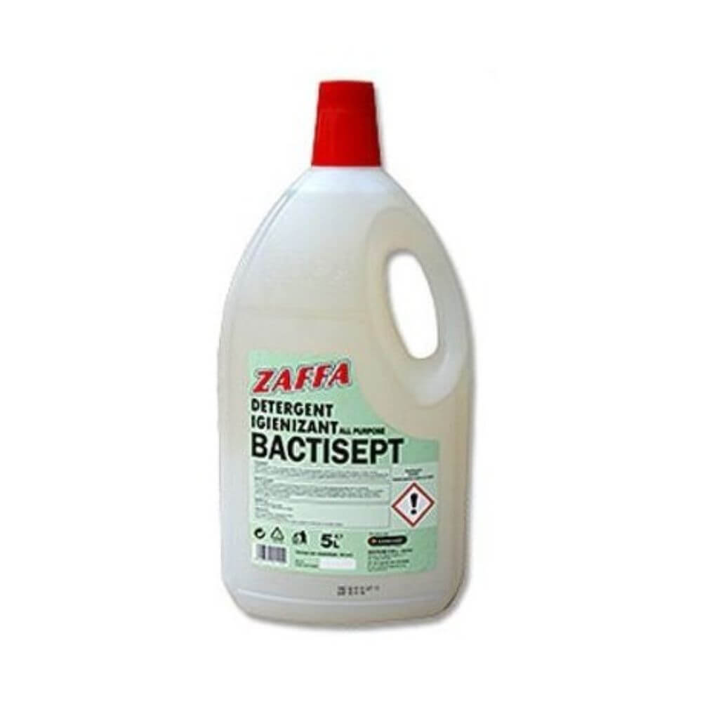Dezinfectant ZAFFA Bactisept pentru Multisuprafete, Cantitate 5 L, Dezinfectanti pentru Suprafete, Dezinfectant Lichid pentru Bucatarie, Dezinfectant pentru Multisuprafete, Solutii pentru Dezinfectat Suprafete, Solutii pentru Baie si Bucatarie
