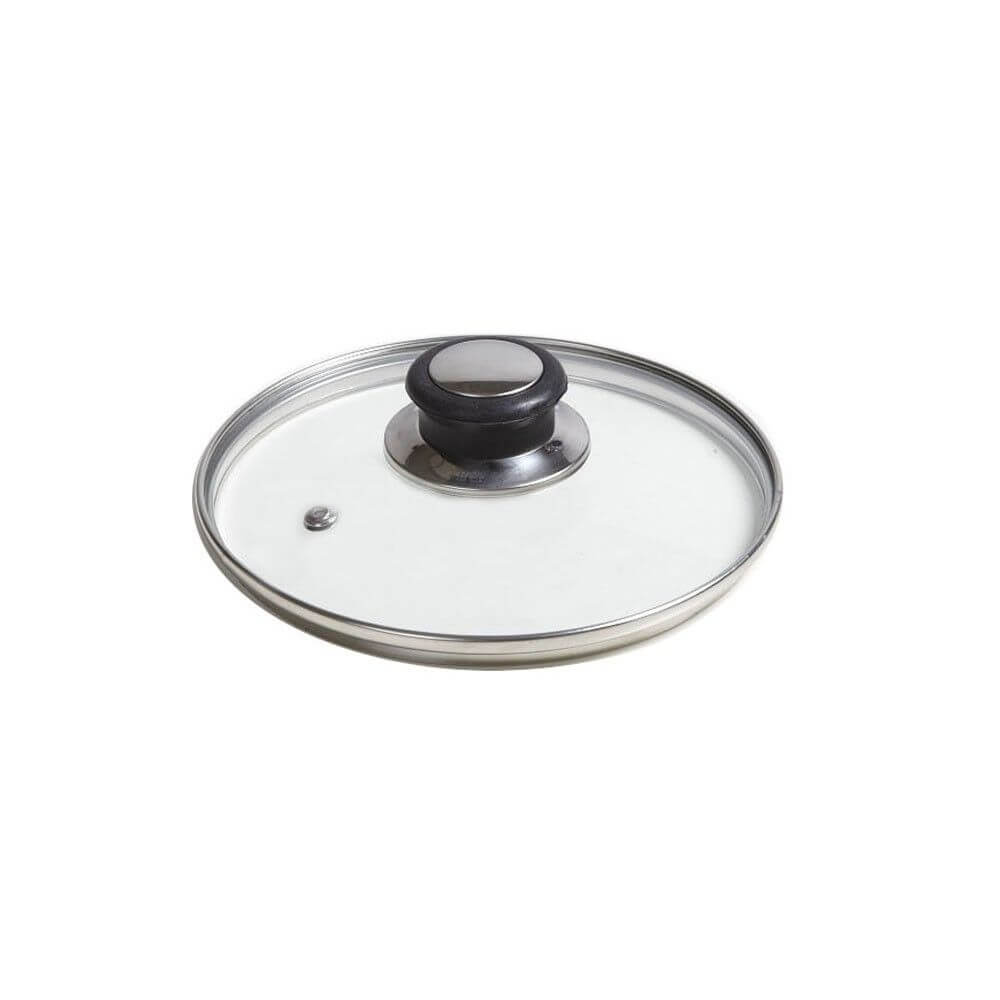 Capac Sticla Termorezistenta, Diametru 20 cm, Maner Plastic, pentru Oale si Tigai, Capace de Sticla pentru Oale si Tigai, Capace din Sticla Termorezistenta, Capace Termorezistente pentru Bucatarie, Vesela Bucatarie, Accesorii pentru Vase