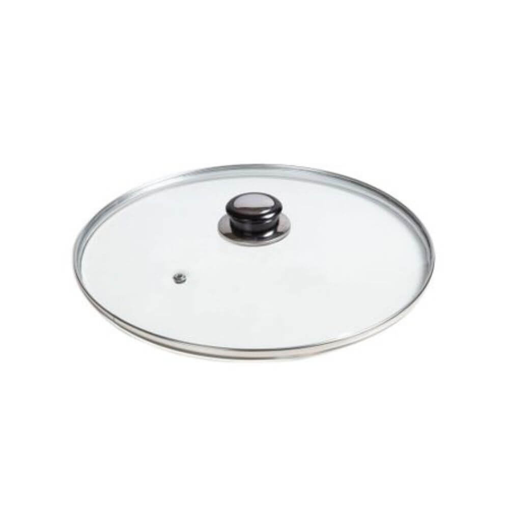 Capac Sticla Termorezistenta, Diametru 26 cm, Maner Plastic, pentru Oale si Tigai, Capace de Sticla pentru Oale si Tigai, Capace din Sticla Termorezistenta, Capace Termorezistente pentru Bucatarie, Vesela Bucatarie, Accesorii pentru Vase