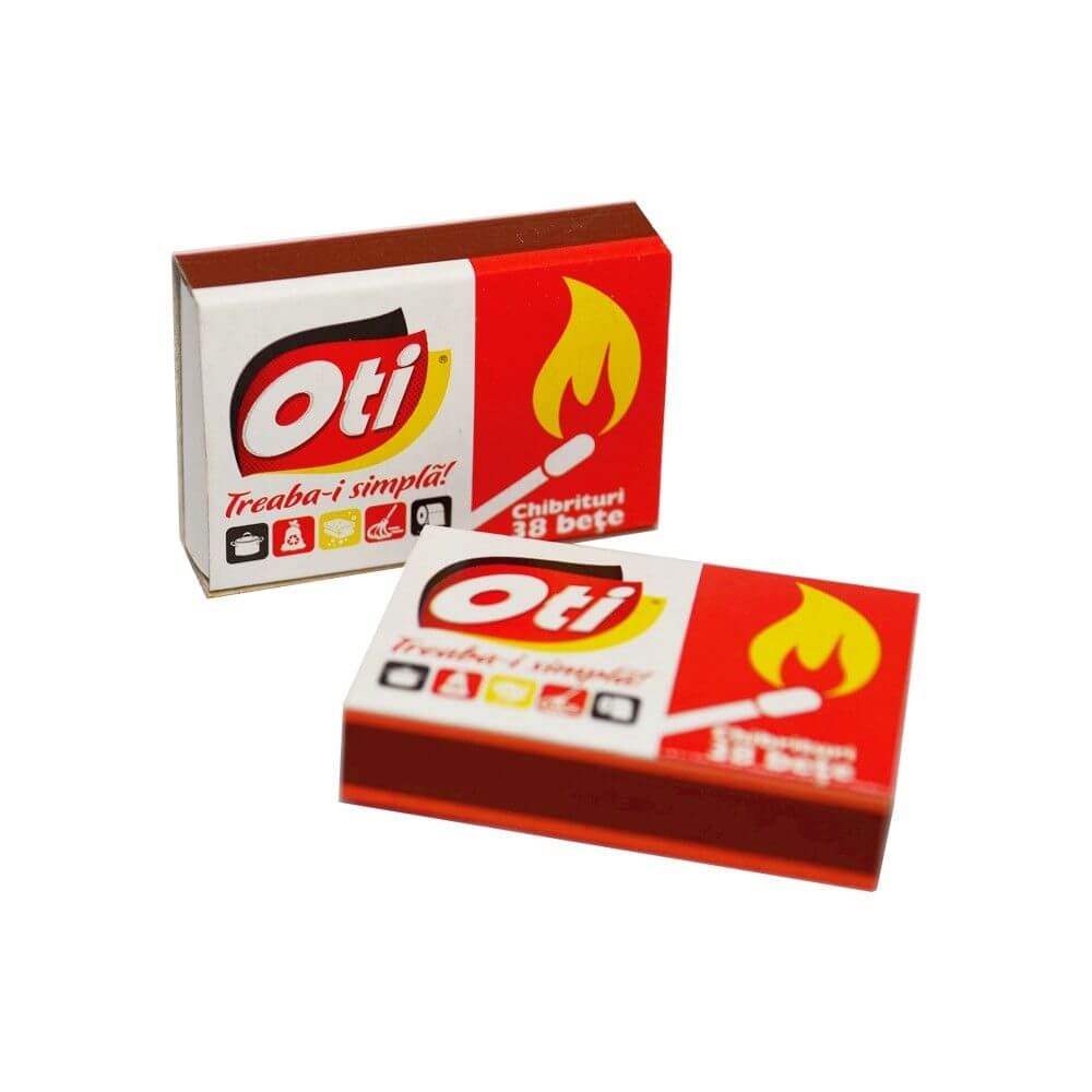 Chibrituri Standard OTI din Lemn, 38 Bete/Cutie, 10 Cutii/Bax, Chibrituri pentru Aprins Aragazul, Cutie Chibrituri, Chibrituri pentru Aprins Focul, Set Cutie Chibrituri, Chibrituri din Lemn, Chibrituri Durabile, Chibrit din Lemn