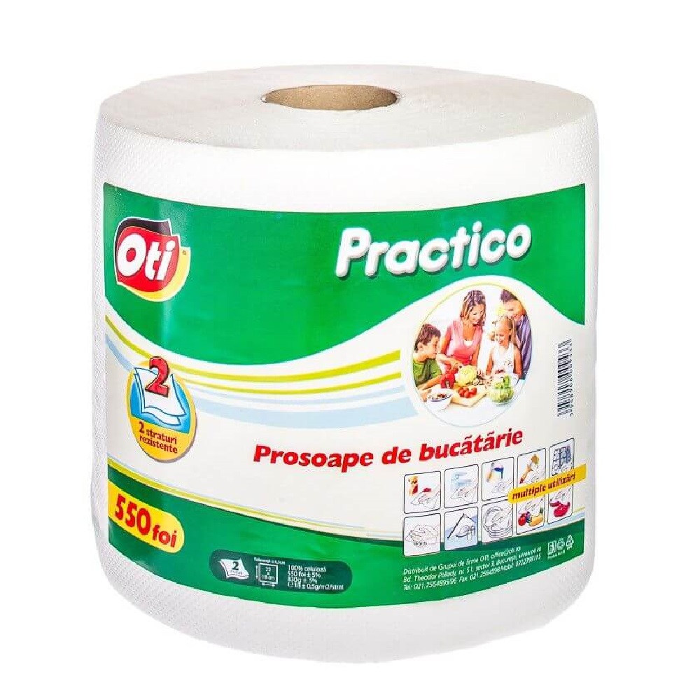 Rola Prosoape Bucatarie OTI Practico, 22x19 cm, 550 Foi/Rola, 830 g, Prosoape Hartie si Servetele in Rola, Prosoape de Hartie pentru Bucatarie, Monorola Prosoape de Bucatarie, Role Prosoape Hartie de Bucatarie Rola Prosoape Bucatarie OTI Practico, 22x19 cm, 550 Foi/Rola, 830 g, Prosoape Hartie si Servetele in Rola, Prosoape de Hartie pentru Bucatarie, Monorola Prosoape de Bucatarie, Role Prosoape Hartie de Bucatarie