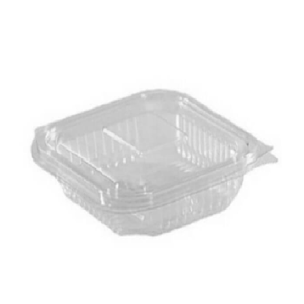 Caserole Capac Atasat, 120x110x45 mm, 100 Buc/Set, 250 ml, Plastic Transparent, Caserole de Unica Folosinta, Caserole cu Capac din Plastic, Caserole din Plastic, Caserole Catering, Caserola cu Capac, Caserole din Plastic Unica Folosinta