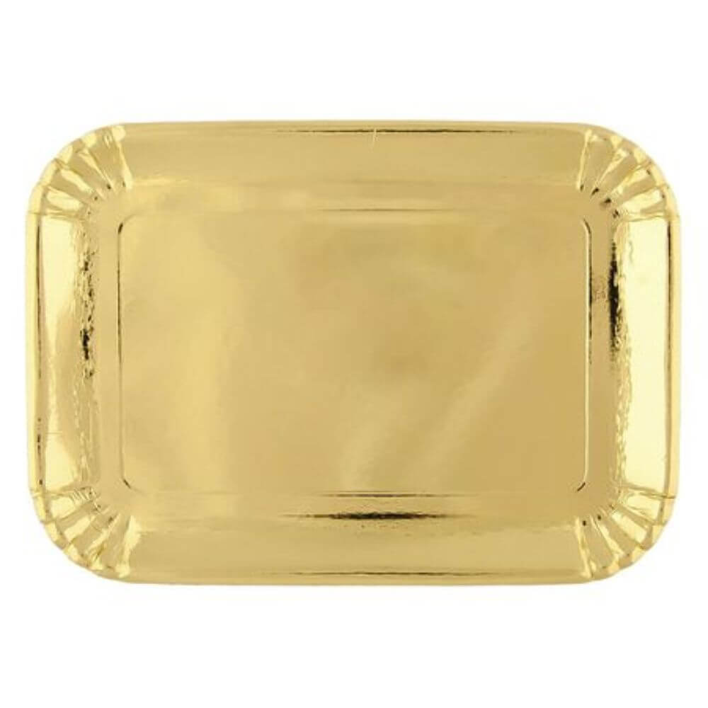 Tavite OTI, 39x29.5 cm, 50 Buc/Set, Carton Auriu, Tavite Unica Folosinta, Tavite de Carton Auriu, Tavite din Carton, Tavite de Carton Patiserii, Tavite Catering, Tavite Aurii pentru Prajituri, Suporturi Carton pentru Parjituri, Platouri Cofetarie