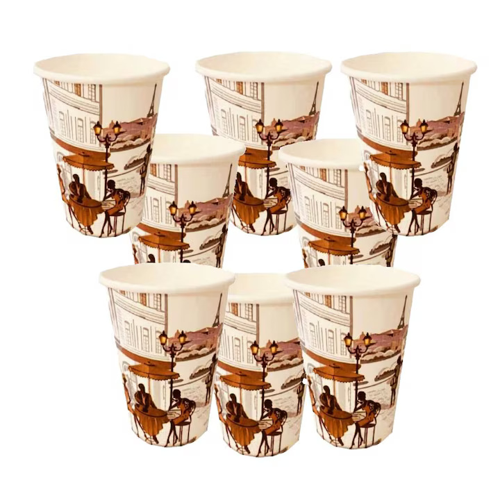 Pahare Carton 14 OZ Model City, Capacitate 400 ml, 50 Buc/Set