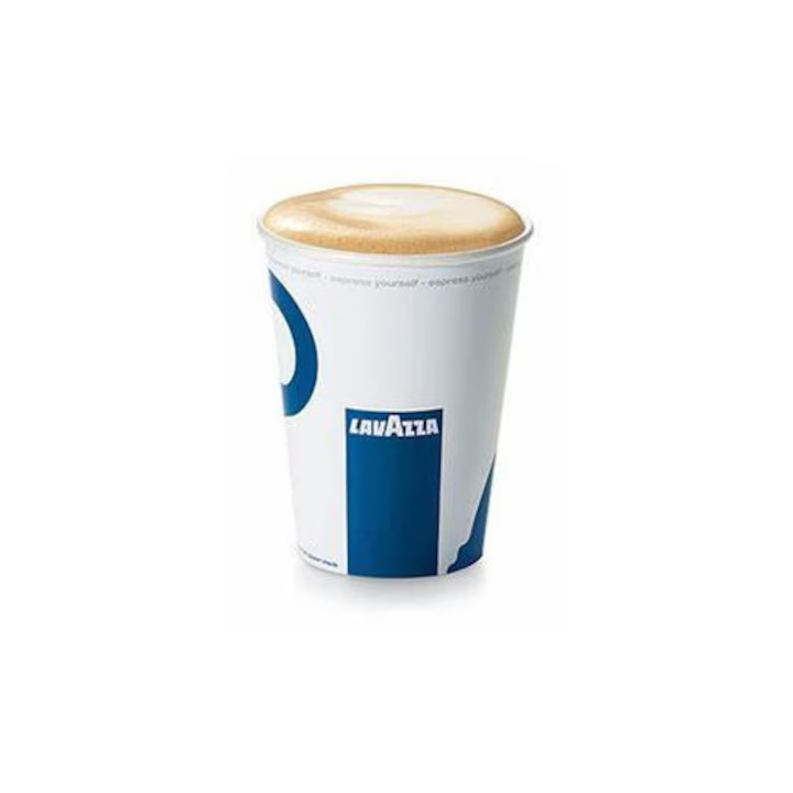 Pahare din Carton 4 Oz Model Lavazza (120 ml), 50  Buc/Bax - Pentru Bauturi Calde sau Reci