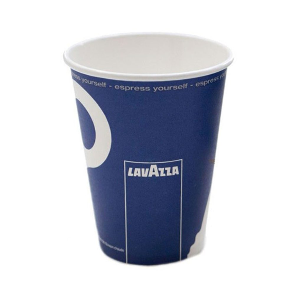 Pahare Carton 8 OZ, Model Lavazza, Capacitate 180 ml, 50 Buc/Set