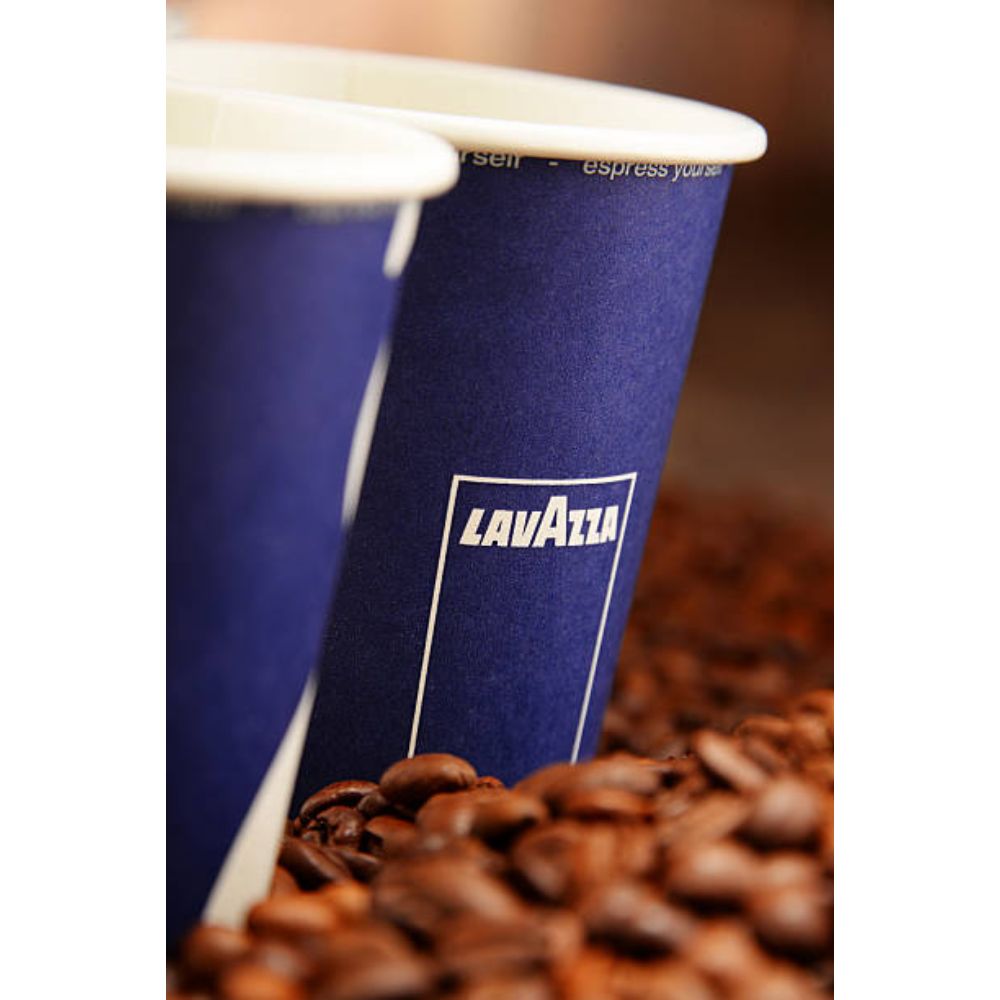 Pahare Carton 8 OZ, Model Lavazza, Capacitate 180 ml, 50 Buc/Set