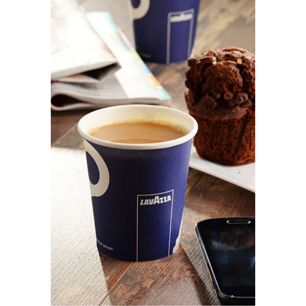 Pahare Carton 8 OZ, Model Lavazza, Capacitate 180 ml, 50 Buc/Set
