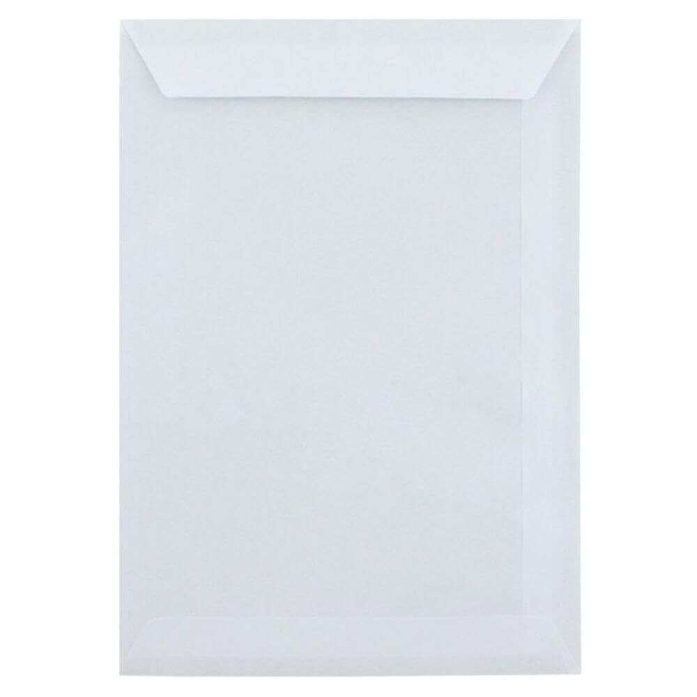 Plicuri Albe C5 cu Dimensiunea 162x229 mm, 500 Buc/Bax, Lipire Siliconica, Deschidere pe Latura Scurta