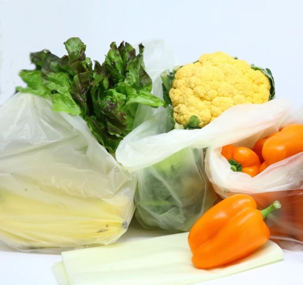 Pungi Biodegradabile, Dimensiune 22x11x42 cm, 500 Buc/Bax, pentru Fructe si Legume, cu Top Perforat,  Culoare Alba, Pungi Compostabile, Sacose Bio, Pungi Biodegradabile, Pungi Bio, Sacose Compostabile, Pungi Ecologice, Pungi Reciclabile, Sacose Eco