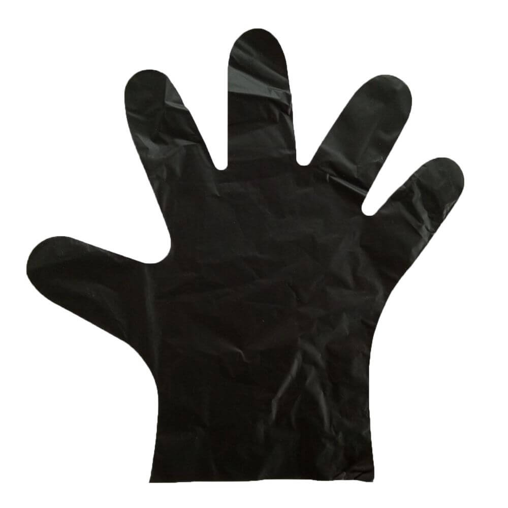 Set 100 Manusi TPE Nepudrate, M, de Unica Folosinta, Negre