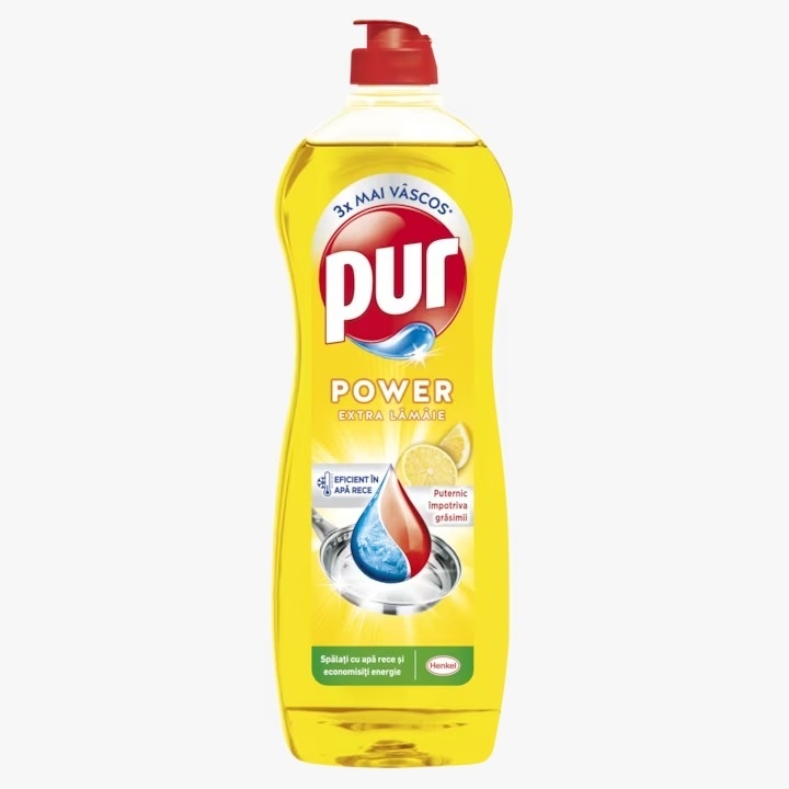 Detergent Lichid Pur Power 5 Lemon Extra, Cantitate750 Ml, Aroma De Lamaie