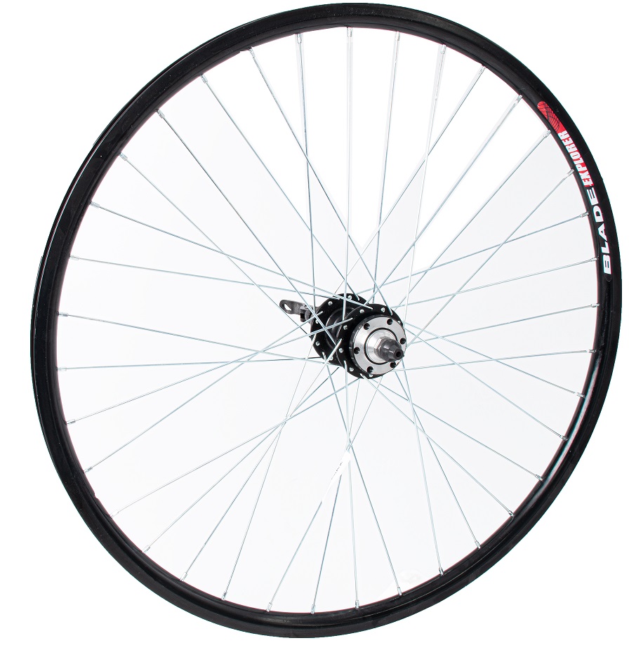 Roata - 26x1.75 - Spate - Al Dub - (disc, Rulment, Casetat, Qr, 36h, 14g) - Skin