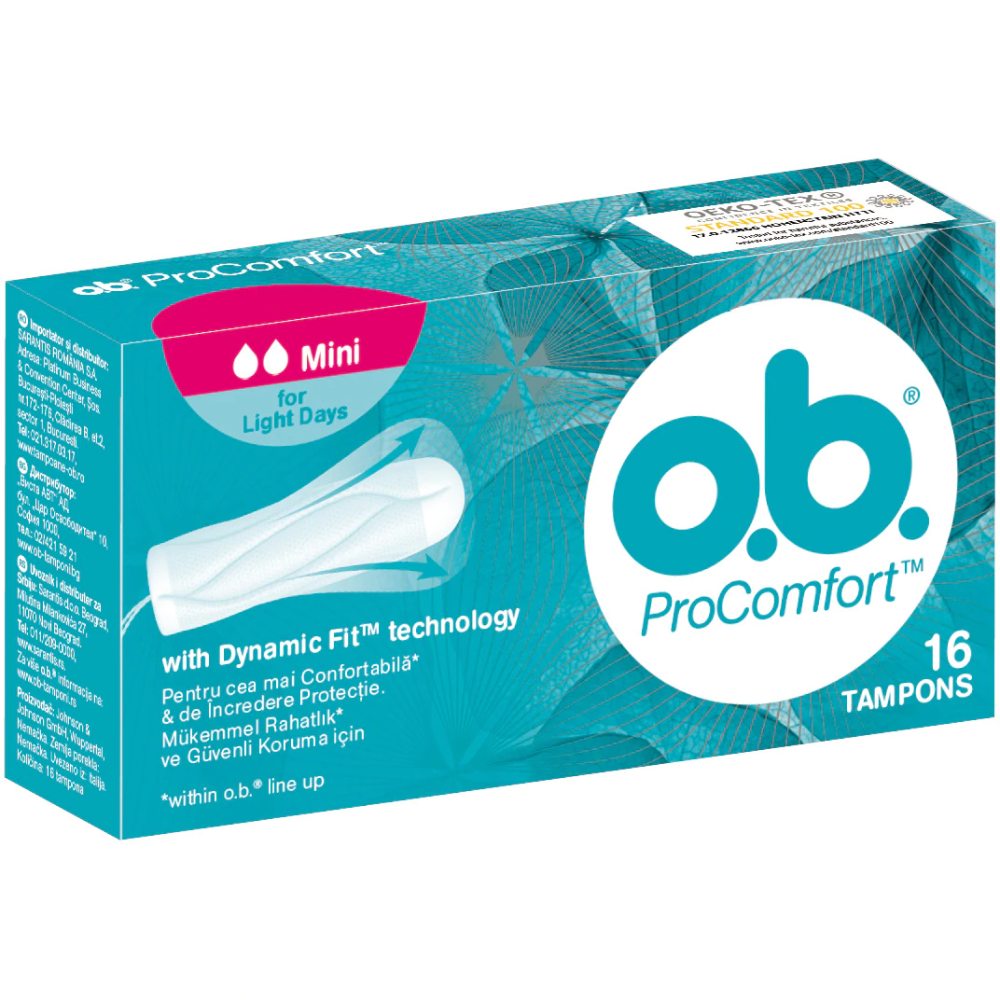 Tampoane O.B. Pro Comfort Mini, 16 Buc/Cutie, Absorbante Interne, Tampoane Interne, Absorbante OB, Tampon OB, Absorbant OB, Cutie Absorbante Interne, Cutie Tampoane Interne, Cutie Tampoane OB, Absorbante OB la Cutie