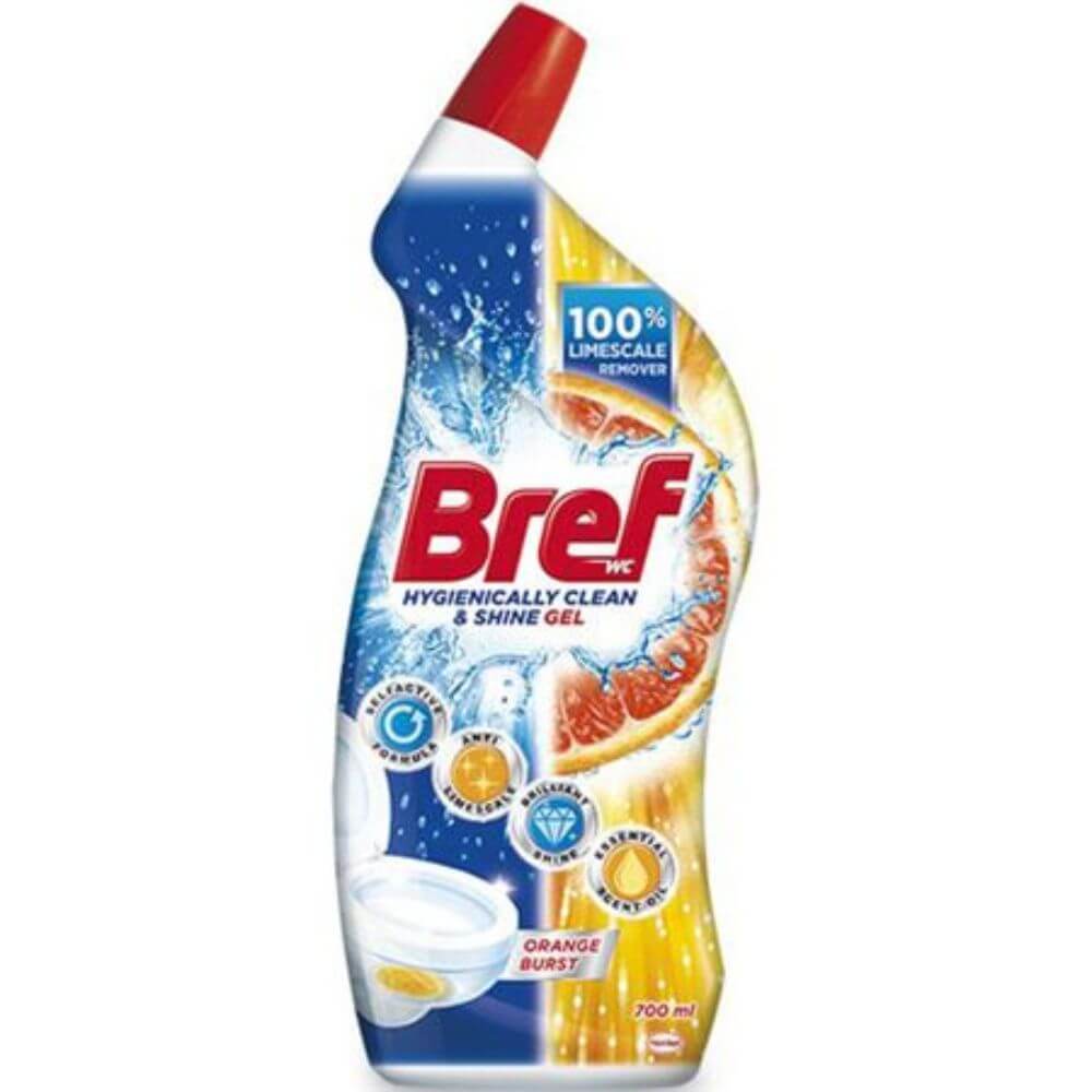 Dezinfectant Gel pentru WC Bref Orange Burst, 700 ml, Parfum de Portocale, Solutii Dezinfectare WC, Dezinfectant WC, Detartrant Gel Lichid,  Dezinfectant pentru WC, Solutii Dezinfectante pentru WC, Solutie Curatare WC Dezinfectant Gel pentru WC Bref Orange Burst, 700 ml, Parfum de Portocale, Solutii Dezinfectare WC, Dezinfectant WC, Detartrant Gel Lichid,  Dezinfectant pentru WC, Solutii Dezinfectante pentru WC, Solutie Curatare WC