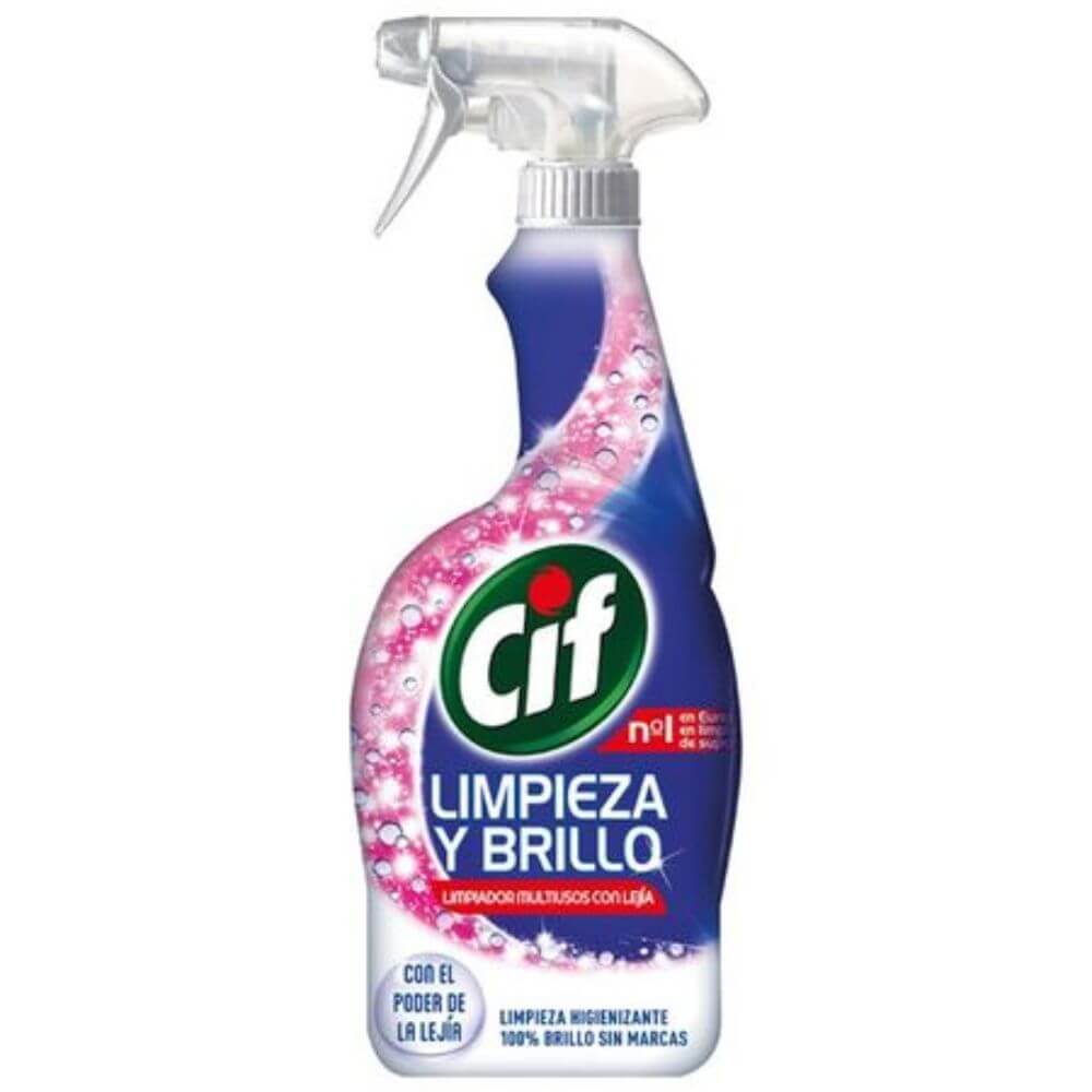 Spray Solutie Universala Anticalcar CIF Limpieza y Brillo, Cantitate 750 ml,  Solutie Curatat  cu Pulverizator, Spray Curatare pentru Bucatarie, Solutie Curatare Baie, Solutie Anticalcar pentru Suprafete, Solutii si Produse de Curatenie Spray Solutie Universala Anticalcar CIF Limpieza y Brillo, Cantitate 750 ml,  Solutie Curatat  cu Pulverizator, Spray Curatare pentru Bucatarie, Solutie Curatare Baie, Solutie Anticalcar pentru Suprafete, Solutii si Produse de Curatenie
