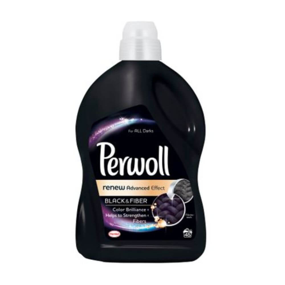 Detergent Lichid Rufe Negre PERWOLL Black & Fiber, 2.7 L pentru 45 Spalari, Detergent Lichid pentru Haine Negre, Solutii Curatare a Hainelor Negre, Detergent Lichid pentru Rufe, Solutii Spalat Haine Negre, Detergenti Ingrijire Tesaturi Negre Detergent Lichid Rufe Negre PERWOLL Black & Fiber, 2.7 L pentru 45 Spalari, Detergent Lichid pentru Haine Negre, Solutii Curatare a Hainelor Negre, Detergent Lichid pentru Rufe, Solutii Spalat Haine Negre, Detergenti Ingrijire Tesaturi Negre