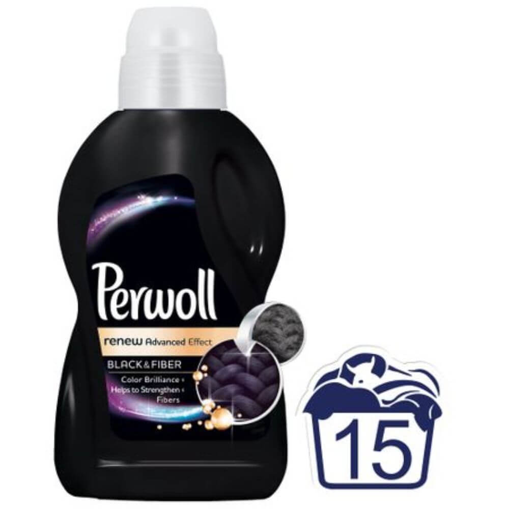 Detergent Lichid Rufe Negre PERWOLL Black & Fiber, 900 ml pentru 15 Spalari, Detergent Lichid pentru Haine Negre, Solutii Curatare a Hainelor Negre, Detergent Lichid pentru Rufe, Solutii Spalat Haine Negre, Detergenti Ingrijire Tesaturi Negre Detergent Lichid Rufe Negre PERWOLL Black & Fiber, 900 ml pentru 15 Spalari, Detergent Lichid pentru Haine Negre, Solutii Curatare a Hainelor Negre, Detergent Lichid pentru Rufe, Solutii Spalat Haine Negre, Detergenti Ingrijire Tesaturi Negre