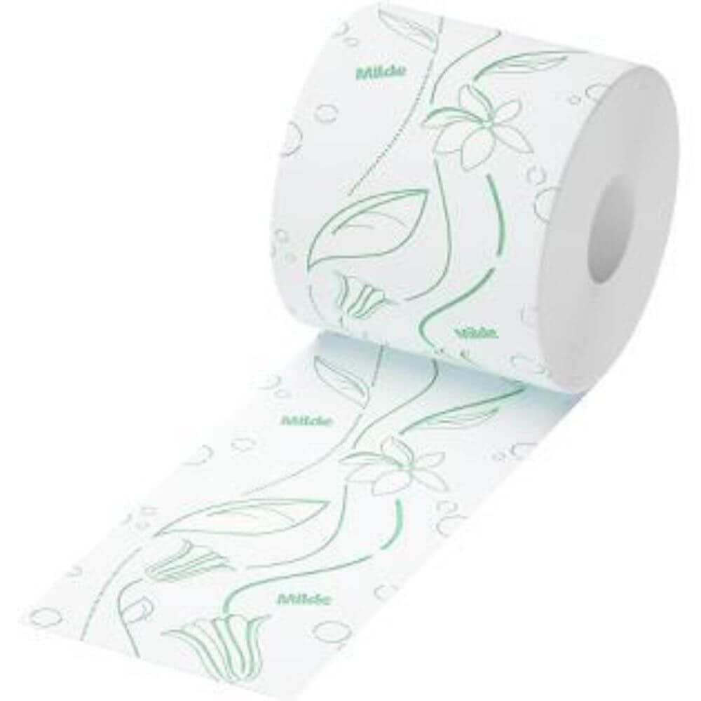 Hartie Igienica Milde Energy Green, 3 Straturi, 8 Role/Bax, 150 Foi/Rola, Latime 95 cm, Hartie cu Parfum de Lavanda si Liliac, Hartie Igienica Parfumata, Hartie Igienica la Bax, Hartie Igienica Alba, Hartie Igienica Milde