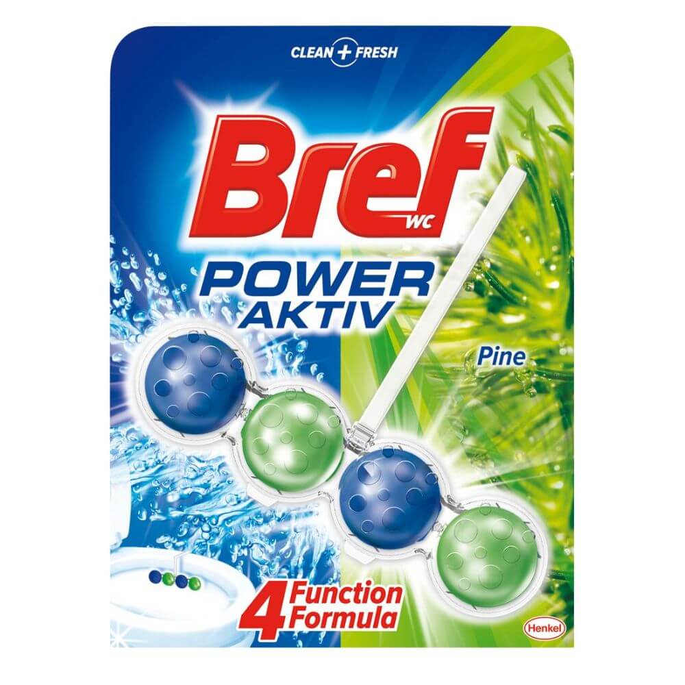 Odorizant Solid de WC Bref Power Aktiv Pine Forest, 50 g, Parfum de Pin, Odorizant Toaleta, Odorizant Anticalcar pentru WC, Odorizant pentru Toaleta cu Suport, Bile Odorizante WC, Odorizant Dezinfectant pentru WC Odorizant Solid de WC Bref Power Aktiv Pine Forest, 50 g, Parfum de Pin, Odorizant Toaleta, Odorizant Anticalcar pentru WC, Odorizant pentru Toaleta cu Suport, Bile Odorizante WC, Odorizant Dezinfectant pentru WC