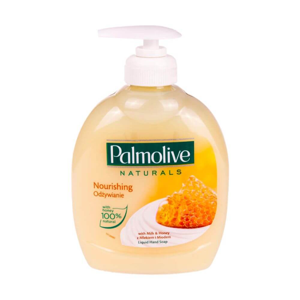 Sapun Lichid Palmolive Milk&amp;Honey, Cantitate 300 ml, Parfum de Miere, Sapun Lichid pentru Maini, Sapunuri Lichide, Sapun Lichid cu Pompita, Sapun Lichid pentru Maini Uscate, Sapun Lichid Palmolive, Sapun Crema Lichid Palmolive