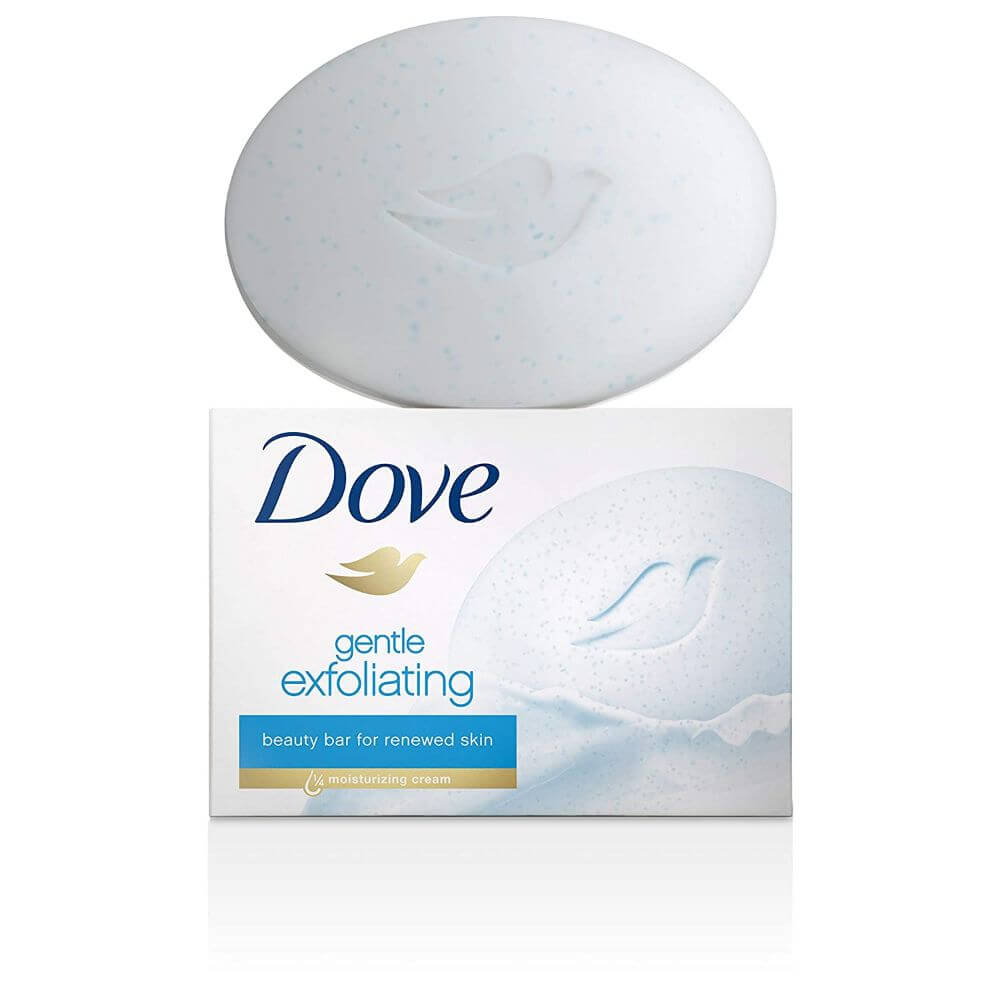 Sapun Solid DOVE Gentle Exfoliating, Greutate 100 g, Parfum Fresh,Sapun Exfoliant si Hidratant, Sapun DOVE Exfoliant, Sapun Solid Crema DOVE, Sapunuri Solide Dove, Sapun pentru Maini Uscate, Sapun Parfumat pentru Ingrijirea Mainilor