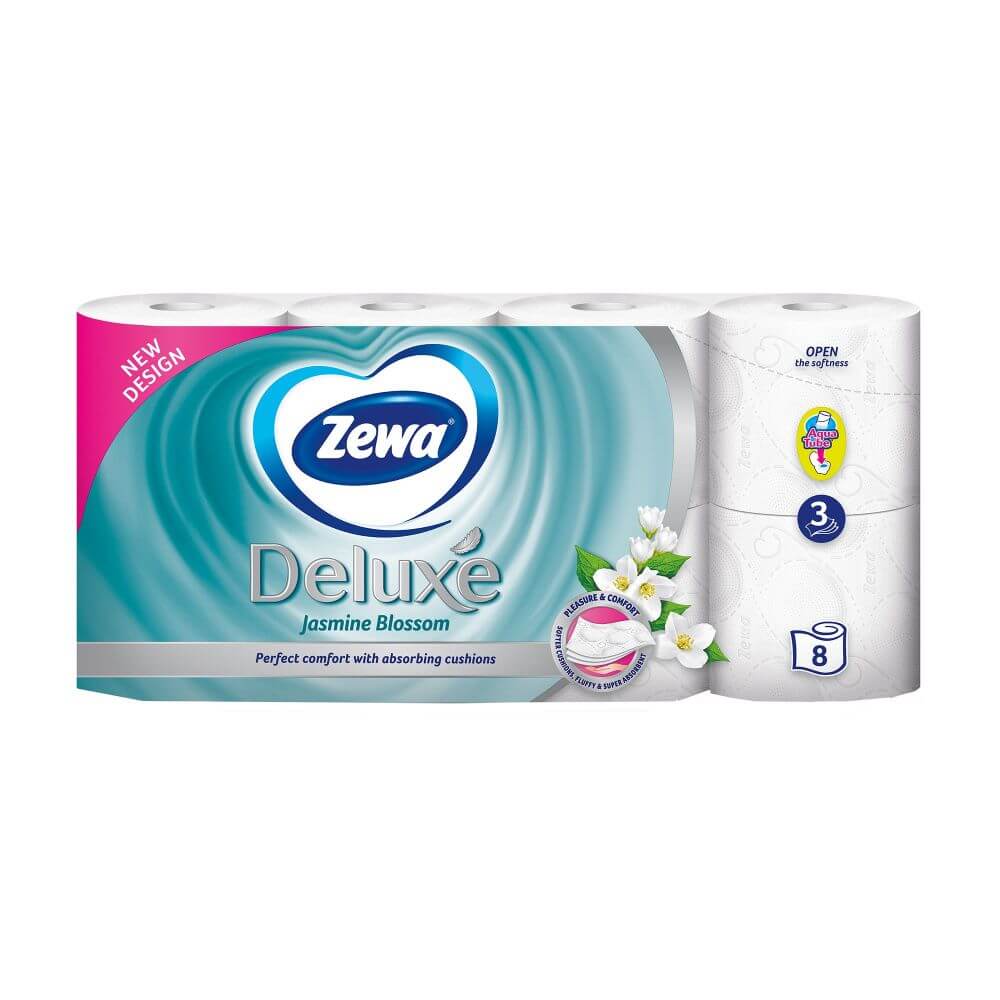 Hartie Igienica Alba Zewa Deluxe, 3 Straturi, 8 Role/Bax, 150 Foi/Rola, Latime 94 cm, Parfum de Iasomie, Hartie Parfumata Iasomie, Hartie Igienica Parfumata, Hartie Igienica la Bax, Hartie Igienica Alba, Hartie Igienica Zewa Hartie Igienica Alba Zewa Deluxe, 3 Straturi, 8 Role/Bax, 150 Foi/Rola, Latime 94 cm, Parfum de Iasomie, Hartie Parfumata Iasomie, Hartie Igienica Parfumata, Hartie Igienica la Bax, Hartie Igienica Alba, Hartie Igienica Zewa