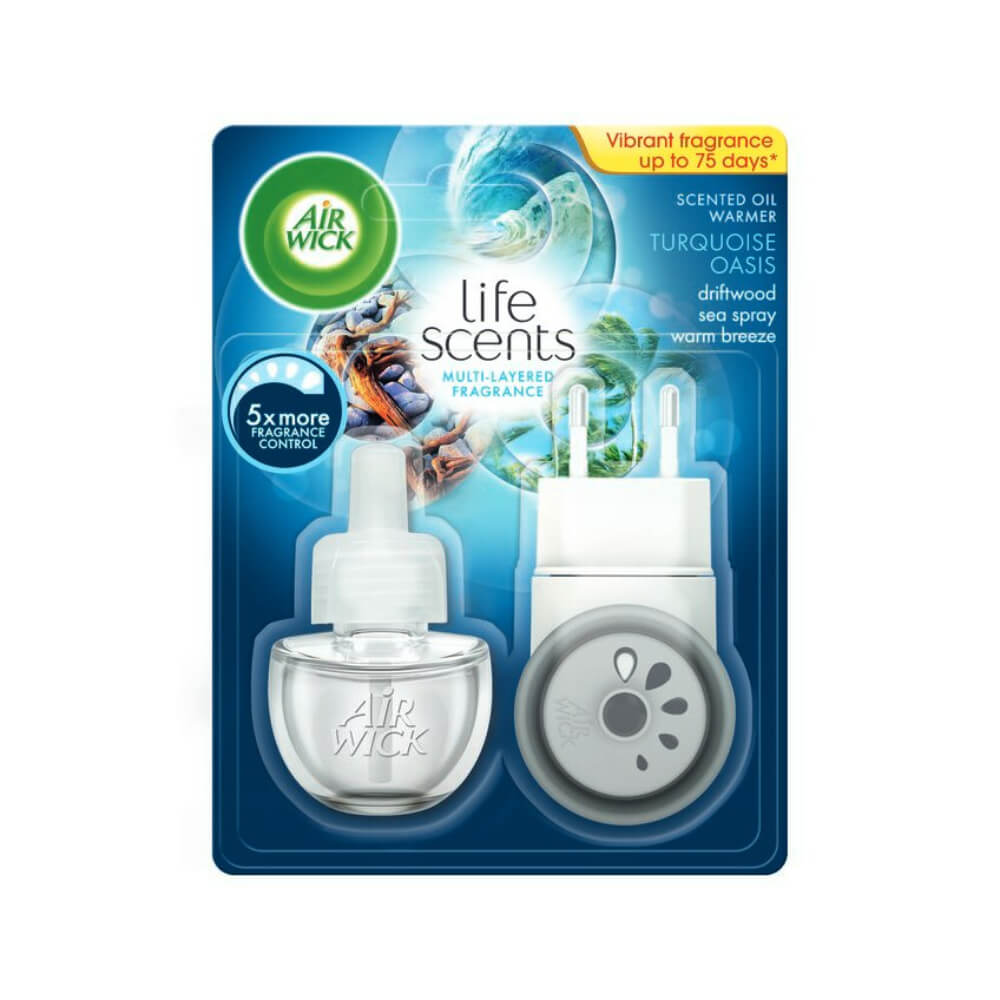 Set Aparat Electric + Odorizant Lichid AIR WICK Turquoise Oasis, 19 ml, Parfum Floral, Odorizant de Camera, Odorizant pentru Camera AIR WICK, Odorizant Lichid cu Aparat Electric, Odorizant Parfumat Turquois Oasis Set Aparat Electric + Odorizant Lichid AIR WICK Turquoise Oasis, 19 ml, Parfum Floral, Odorizant de Camera, Odorizant pentru Camera AIR WICK, Odorizant Lichid cu Aparat Electric, Odorizant Parfumat Turquois Oasis