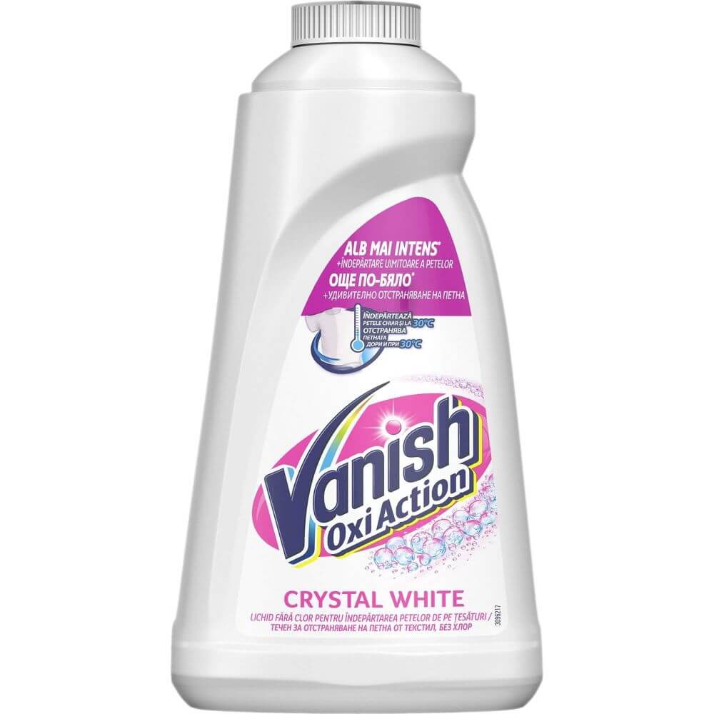 Solutie de Rufe VANISH Oxi Action Crystal White, 2 L, Detergent Automat pentru Haine, Detergent Lichid pentru Haine, Solutii Curatare a Hainelor, Solutii pentru Haine Albe, Solutii pentru Haine Solutie de Rufe VANISH Oxi Action Crystal White, 2 L, Detergent Automat pentru Haine, Detergent Lichid pentru Haine, Solutii Curatare a Hainelor, Solutii pentru Haine Albe, Solutii pentru Haine