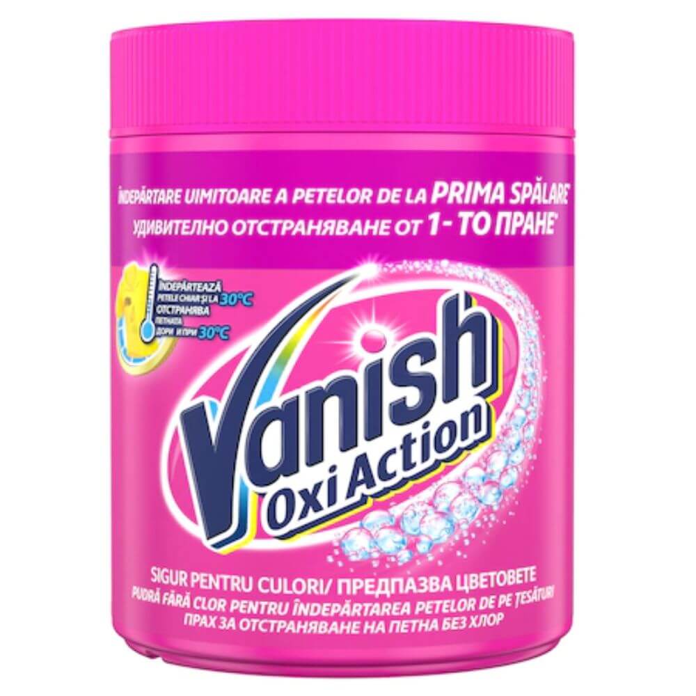 Solutie de Rufe Pudra VANISH Oxi Pink Powder, 423 g, Detergent Automat pentru Haine, Detergent Pudra pentru Haine, Solutii Curatare a Hainelor, Solutii pentru Haine, Solutii Pudra pentru Haine Solutie de Rufe Pudra VANISH Oxi Pink Powder, 423 g, Detergent Automat pentru Haine, Detergent Pudra pentru Haine, Solutii Curatare a Hainelor, Solutii pentru Haine, Solutii Pudra pentru Haine