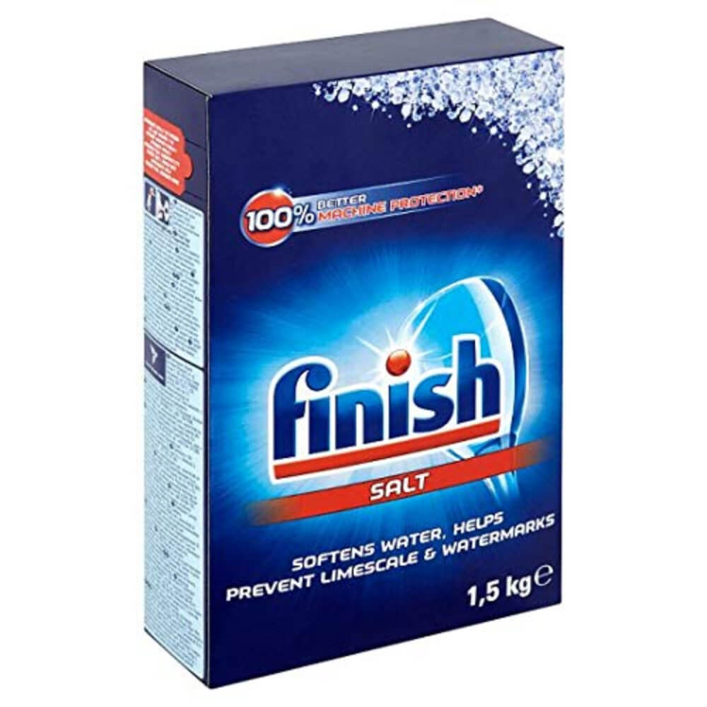 FINISH Sare Speciala pentru Masina de Spalat Vase, 1.5 kg, Solutie Pudra, Protectie Superioara Masinii de Spalat, Prevenire Calcar, Detergent Anticalcar, Sare pentru Masina de Spalat Vase, Pudra de Curatare Anticalcar