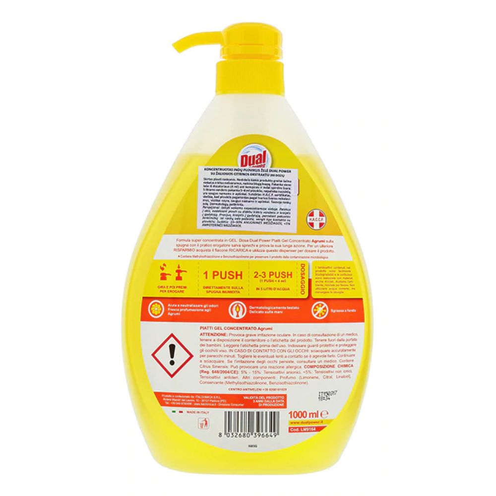 Detergent Concentrat de Vase Lichid DUAL POWER, 1 L, Parfum de Citrice, Detergent cu Pompa, Detergent Vase, Detergent Vase Antibacterian, Detergent Vase cu Pompita Detergent Concentrat de Vase Lichid DUAL POWER, 1 L, Parfum de Citrice, Detergent cu Pompa, Detergent Vase, Detergent Vase Antibacterian, Detergent Vase cu Pompita